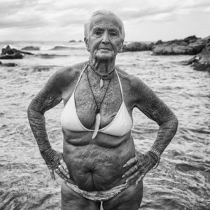Natalie Grono's image 'Feather and the Goddess Pool 2014' won the People&rsquo;s Choice award for this year&rsquo;s National Photographic Portrait Prize.